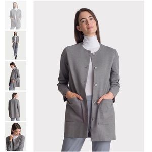 NWT Cashmere Kit & Ace Collarless Stretch Cardigan